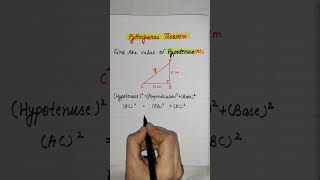 Pythagorean Theorem Tips amp Tricks hypotenuselength maths shorts shortvideo [upl. by Anitsahs249]