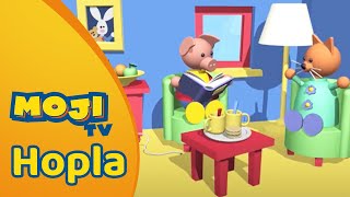 HOPLA PAKT EEN LEEUW OP 🦁  HOPLA 🐇  Nederlandse Kinderseries  MojiTV [upl. by Nyleve]