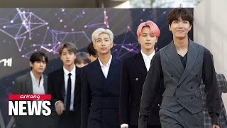 BTS arrives in Washington DC for meeting with President Biden at White House on Tuesday [upl. by Church904]