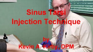 Sinus Tarsi Injection Technique [upl. by Aryk]