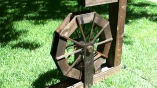 Wooden water wheel decorative [upl. by Amzaj]