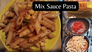 Mix Sauce Pasta Recipe Durum Wheat Semolina Pasta Easy amp Quick Recipekrishmaskitchendiaries [upl. by Markus]