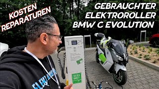 Gebrauchter Elektroroller BMW C Evolution Erfahrungsbericht und Kosten elektromobilität bmw [upl. by Alyaj391]