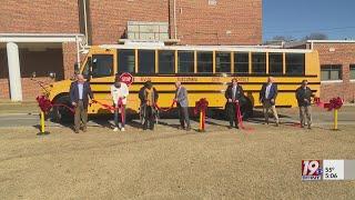 Tuscumbia City Schools Unveils News Electric School Bus  December 7 2023  News 19 at 5 pm [upl. by Lerrud92]