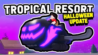 HALLOWEEN UPDATE 2023 in ROBLOX TROPICAL RESORT TYCOON [upl. by Hafler645]