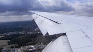 Boeing 777300ER landing in Paris Orly Ouest runway 26  BAD WEATHER [upl. by Wehner647]