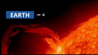 Sun News of the Week Prominences that Dwarfed the Earth [upl. by Nanahs997]