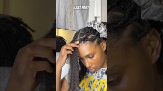 Faux locs with spring twist hair locstyles locs shorts hairstyle protectivestyles hair [upl. by Aicilla]