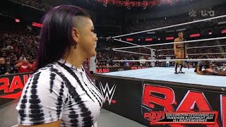 Bayley Helps Bianca Belair Vs Nia Jax WWE Raw 112524 [upl. by Adnohryt]