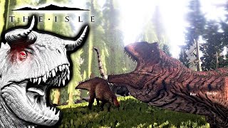 The Isle  HYPO CARNO NEW PREVIEW GIGA BARELY FENDS OFF 8 SHANTS amp BATTLES THERI  Gameplay [upl. by Anerec]