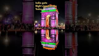 India Gate 🇮🇳 Opens 24 hours Boating hours 2 PM to 9 PM Light show timings 7 PM to 9 PM [upl. by Karame]