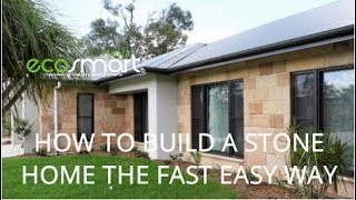 HOW to build a STONE home the Fast EASY way Smart Stone Systems [upl. by Jeffcott]