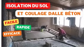 COULER UNE DALLE BÉTON SUR UN SOL EXISTANT [upl. by Arola660]