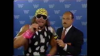 Macho Man Randy Savage Promo on Honky Tonk Man 07261987 [upl. by Ewold]