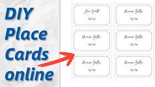 How to Make Place Cards in WordA StepbyStep Guide [upl. by Griseldis]