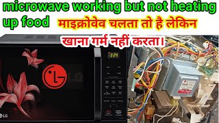 lg microwave heating problem  microwave oven repair in hindi  how to repair microwave oven [upl. by Ynatsyd988]