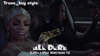 GloRilla  All Dere feat Moneybag Yo trueekey style [upl. by Senhauser]