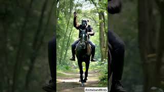 Chimpanzee Rides a Horse  Epic Animal Adventure 🐒🐴 Unbelievable Ride You Must See [upl. by Knick]