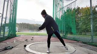 Hammer Throw Training with 6 kg Master Athletics M60 322024 [upl. by Dodds]