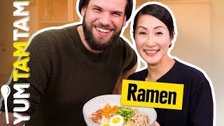 RAMEN LAMEN oder RAHMEN  Vegetarische RamenSuppe mit Kaoru Iriyama  yumtamtam [upl. by Akemhs]