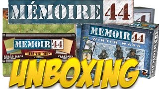 Memoir 44 breakthrough and Winter wars expansion unboxing and overview [upl. by Trinatte]