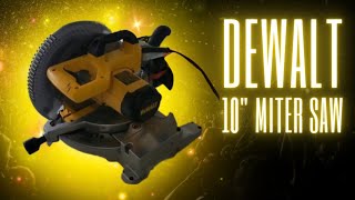 Dewalt Miter Saw Single bevel Compound 10 inch 15 amp [upl. by Erena]