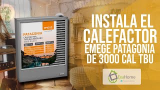 Instala el Calefactor EMEGE Patagonia de 3000 cal Tiro Balanciado [upl. by Alih]