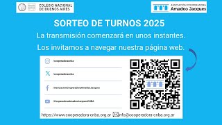 Sorteo Turnos CNBA 2025 [upl. by Bollay]