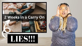 Every Packing Video on YouTube is Lying to You How to Actually Pack for 2 Weeks with a Carry on [upl. by Ashton]