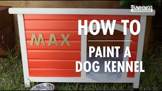 How To Paint A Dog Kennel  Bunnings Warehouse [upl. by Edmanda]