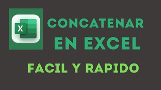 Como utilizar la funcion concatenar para unir nombres y apellidos en excel con espacios [upl. by Anileme]