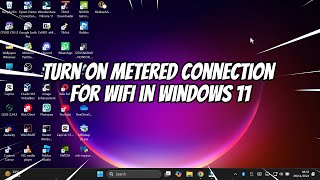 How to Turn On Metered Connection for WIFI in Windows 11 [upl. by Eirot]