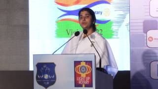 Spiritual Leader amp Inspirational Speaker BK Shivani at RI District 3140s WOW DISCON 2015 [upl. by Eseryt]