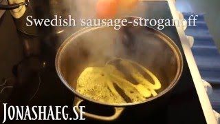 Swedish sausage stroganoff [upl. by Wonacott563]