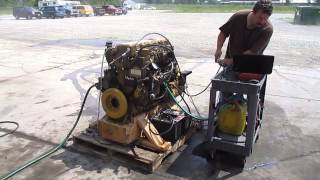 Reman Cat 3126B Bench Test [upl. by Eirrab]