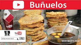 BUÑUELOS ❤️ Vicky Receta Facil [upl. by Schug55]