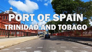 Port of Spain Trinidad And Tobago  Driving Downtown 4K [upl. by Oidivo759]