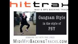 Gangnam Style by PSY MIDI File backing track [upl. by Dnyletak]