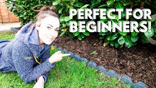 Easy Garden Edge Border for Beginners  Lawn Edging DIY  The Carpenters Daughter [upl. by Hullda828]