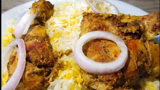 Steamed Chicken With Zafrani Rice Eid Special Recipe By Cooking With Rafia [upl. by Odlanor76]