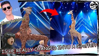 【㊗️30万再生】Man Changed into a Giraffe 🦒 In America got talent Show  Schumacher AGT americagottalent [upl. by Salis]