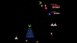 Galaga NES 1981 gameplay [upl. by Latsyrhc]