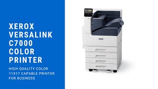 Xerox VersaLink C7000 Color A3 Printer Overview [upl. by Markman]