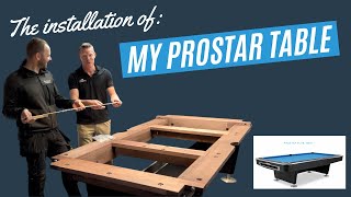 The Installation Of My New Prostar Pool Table Step By Step Documentary [upl. by Cykana60]