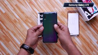 Samsung Galaxy A70 Unboxing Hindi हिन्दी [upl. by Almund]