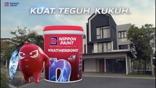 Nippon Paint Weatherbond  Cat luaran yang KUAT TEGUH KUKUH [upl. by Lladnew703]