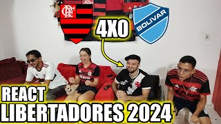 REACÕES VAMOS RIR FLAMENGO 4X0 BOLÍVAR LIBERTADORES 2024 [upl. by Sesmar384]