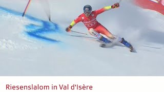 Ski Alpin Mens Giant Slalom Val DIsère 2run Highlights 2023  by WeedyLove [upl. by Seppala]