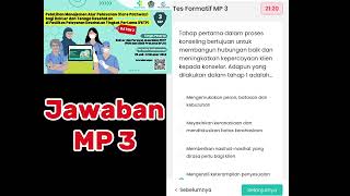 Jawaban Tes Formatif MP 3 Batch2  Pelatihan Manajemen Alur Pelayanan di FKTP [upl. by Nueoht]