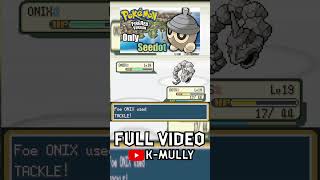 Is It Possible To Beat Pokemon Fire Red With ONLY Seedot vs Brock shorts [upl. by Podvin620]